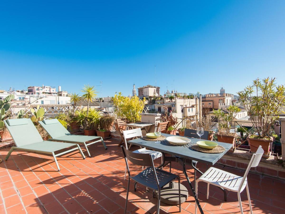 Spanish Steps Amazing Terrace Apartment Rome Bagian luar foto