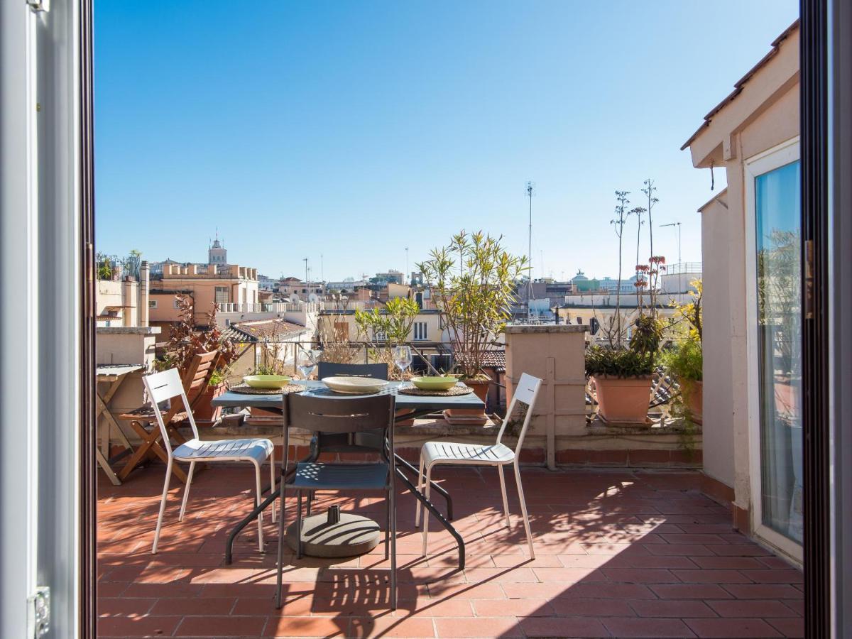 Spanish Steps Amazing Terrace Apartment Rome Bagian luar foto